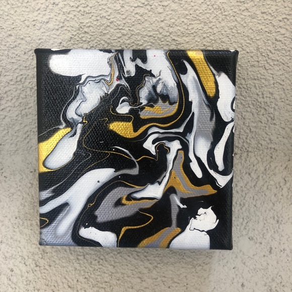 Other - 4” x 4” Acrylic Painting for Home Decor 🌊